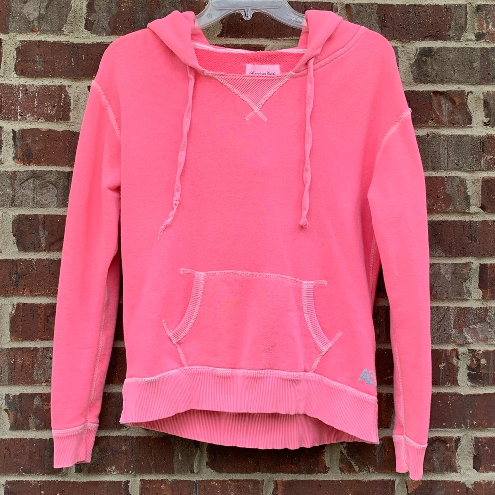 American Eagle Women’s Pink Hoodie Sweatshirt, Size M